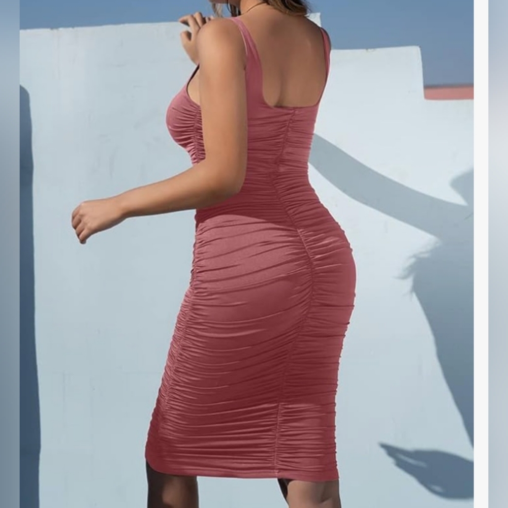 Tank Ruched Dress - Picture 2 of 5